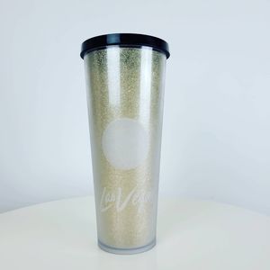 STARBUCKS | Las Vegas Gold Glitter Tumbler 24oz